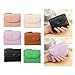 DLOULP Modern Zippers Closure Card Case for Women Compact Size Practical PU Leather Fashion Accessory Women's Zippers Card Case