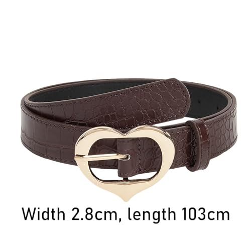 MYCENSE Women Belt Waistband Heart Buckle Retro Pin Buckle Decorative Belt Waist Belt for Jeans Skirts Sweater Dress Pants2