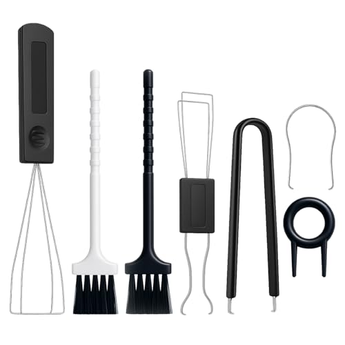 7 Piezas Completo de Extractores de Teclas, Incluye Extractores Teclas, Pinzas, Cepillos de Limpieza y Extractor Eje Dual, Kit de Extractor de Teclado para Mantenimiento y Limpieza Profunda