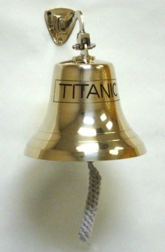 10" Brass Titanic Bell Polished Nautical, Large Bells