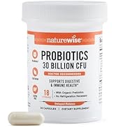 NatureWise Max Probiotics for Women & Men - 30 Billion CFU 18 Strains + Organic Prebiotics - For ...