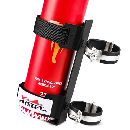 Quick Release UTV Fire Extinguisher Mount Kit Fire Extinguisher Holder Adjustable Roll Bar Fire Extinguishers Mount Bracket for Vehicle Easy Install on 1.75-2 Roll Cage SXS Polaris RZR Can Am X3