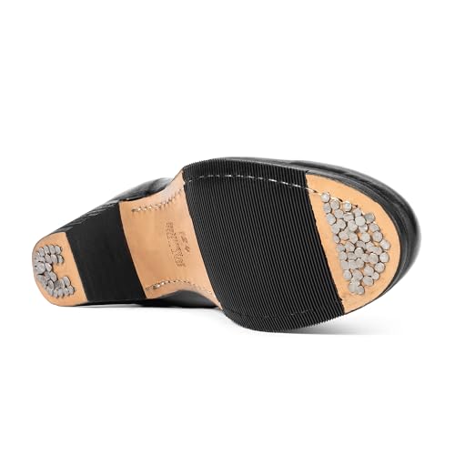 Colonial 125 Kids Folklorico Flamenco Dance Shoes with Nails, Leather, 4 cm Heel2