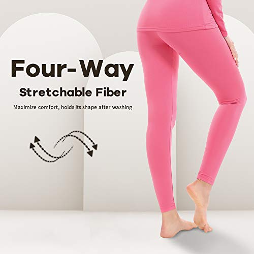 Image of MANCYFIT Thermal Leggings for Women Fleece Lined Pants Long Underwear Bottoms