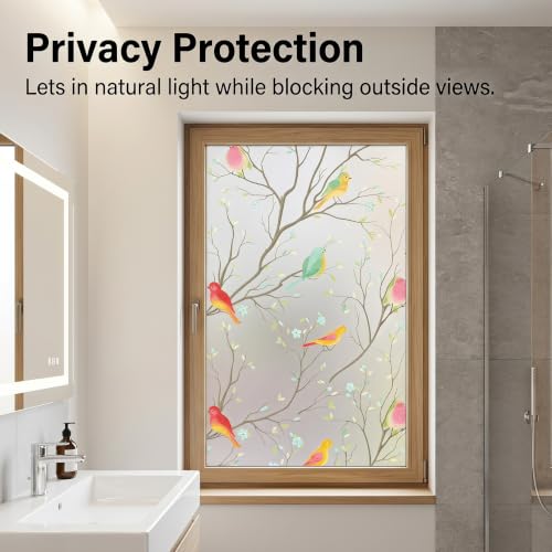 Película decorativa para ventana efecto vidrio esmerilado 45.2 x 314 pulgadas miniatura 4