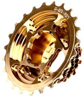 Amazon | TNI アルミコグ (ロックリング付) ゴールド シマノ11S 11-27T