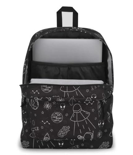 Image of JanSport SuperBreak Plus Backpack with Padded 15-inch Laptop Sleeve and Integrated Bottle Pocket - Spacious and Durable Daypack for Work and Travel - Cosmic City
