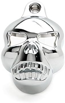 Krator NP001 Chrome Skull Horn for Stock Cowbell Horns Cover (Harley Davidson Motorcycle 1992-2013) Cover