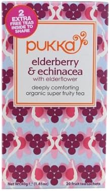 Organic Elderberry and Echinacea with Elderflower, 20 Count