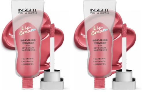 Image of INSIGHT Lip Cream - Aphrodite | Long Lasting | Easy to Wear | Non-Sticky & Transferproof | Liquid Matte Formula | 16 Hr Wear | Infused with Avocado, Coconut Oil & Niacinamide - 5g (Pack of 2)