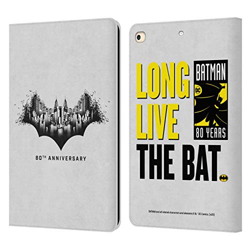 Coque iPad 9.7 Batman Logo Gotham | Étui Portefeuille en Cuir Finition Premium