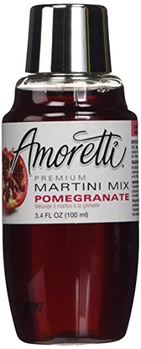 Amoretti Premium Martini Cocktail Mix Minis, Pomegranate, 3.4 Fluid Ounce