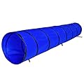lionto Tunnel per Cani Tunnel Gioco Tunnel per Gatti Grotta per Cani Tunnel per Animali Tunnel Agility, (M) 300x50 cm Blu