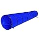 lionto Outdoor Tunnel robust für große & kleine Hunde, 300x50 cm, Faltbarer Spieltunnel für Kinder mit Heringen aus reißfestem Material, standhafter Agility Tunnel mit praktischer Tragetasche, blau