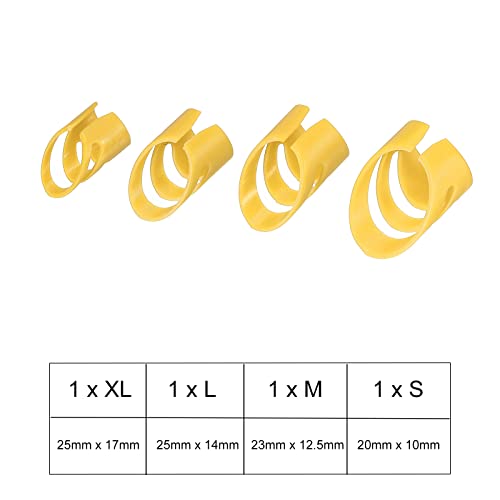 sourcing map Guitare Doigt Médiators XL L M S Dimension Lumineux Jaune avec Rangement Boîte pour Guitare Basse Ukulélé… - Les Beatles, Paul McCartney, John Lennon, RIngo Starr, George Harrison sourcing map Guitare Doigt Médiators XL L M S Dimension Lumineux Jaune avec Rangement Boîte pour Guitare Basse Ukulélé… – Image 3