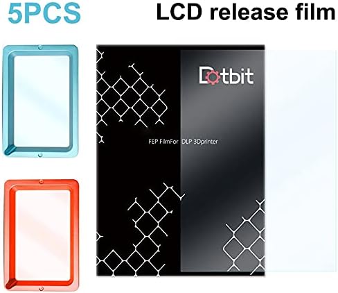 Lysee 3D Printer Parts & Accessories - 5 Pcs FEP Film Accessories 0.12-0.2mm Durable for 3D Printer LCD Filaments AS99 - (Color: Black)