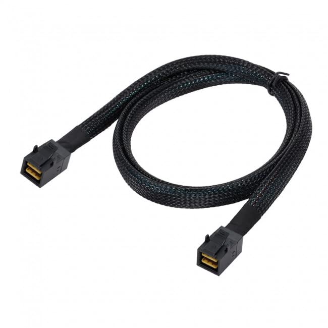 xiwai Mini SAS HD SFF-8643 - Cable interno a alta densidad HD SFF-8643 Mini SAS para servidor de datos (50 cm)