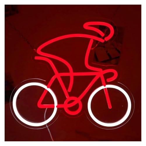 Néon déco vélo à pneus larges idéal pour salon et garage