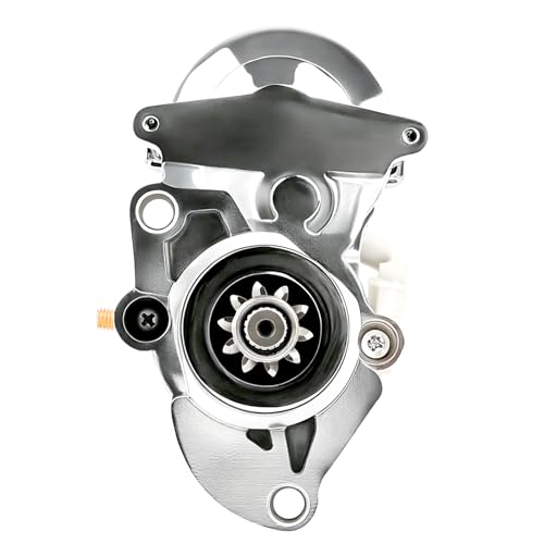 Image of Ezexpreze Chrome 18905N Starter Replacement New for 2006-2014 Road King Heritage Softail Dyna FLHR FLHRC FLHRS FLHT FLHX FLSTC, 31618-06 31619-06A 428000-3490 3491 410-52175 SHD0013 41052175