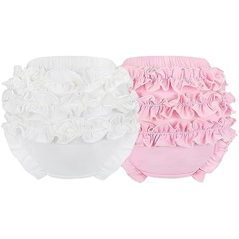 100% Cotton Ruffled Diaper Covers for Girls Cover