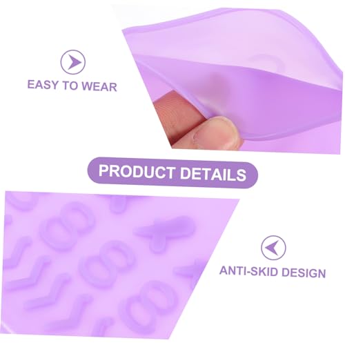 BESPORTBLE 2 pares - Protectores de zapatos para adultos, niños y niñas, diseño grueso para actividades al aire libre miniatura 2