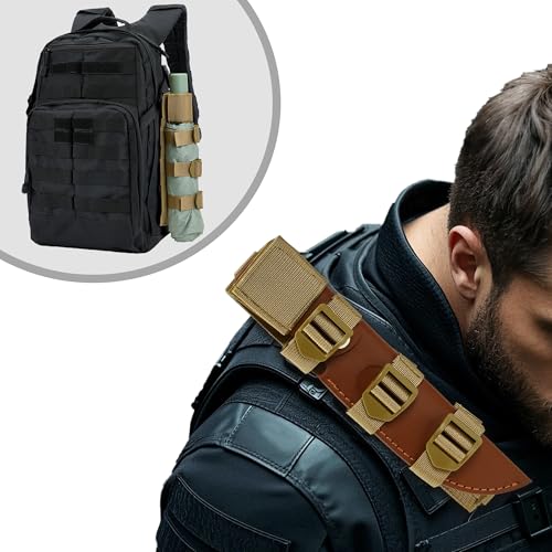 Tactical Molle Tool Holder,Sozothy Molle Hatchet Axe Holder,Knife Sheath Adapter MOLLE Attachment for Tactical Bag and Vest Khaki