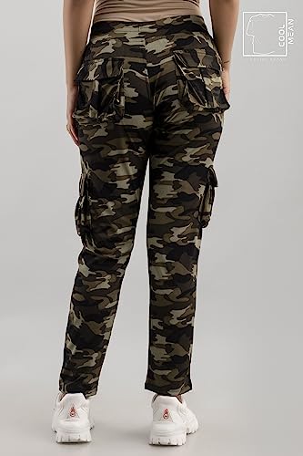 Image of Dry-Fit Camouflage Army Print Men and Girls Military Six Pocket Track Pant Sports Gym Pant (Pack of 1)