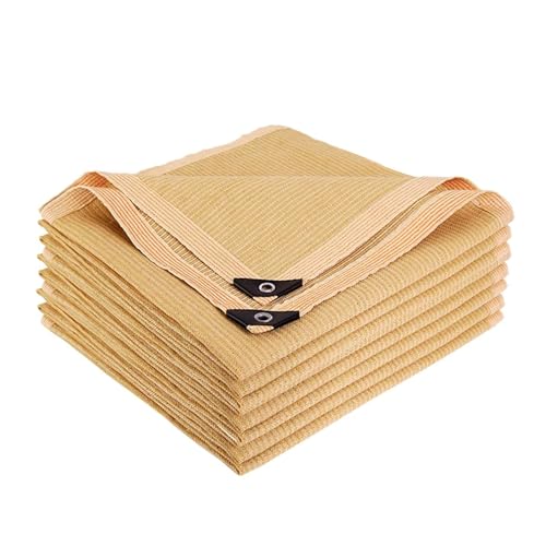 Filet d'ombrage avec œillets beige 3x4m en HDPE résistant - 5