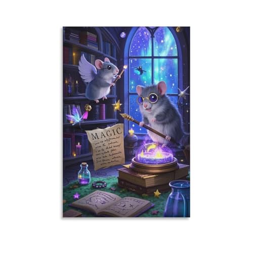 Cuadros de chinchilla modernos en lienzo de 50x75cm para pintura mural de casa