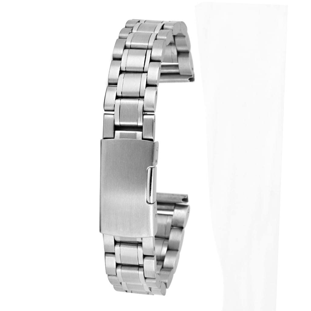 LOOM TREE Set Of 5PCS Stainless Steel Metal Straight End Watch Band Strap With Spring Bars 16mm Silver (B09ZTRFL17) Amazon Price History, Amazon Price Tracker
