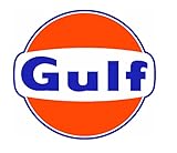 Compatible with VINTAGE GULF GASOLINE MOTOR OIL PUMP RESTORATION STICKER DECAL (Size:2';)