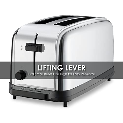 Waring Commercial WCT704 4 Slice Extra Long Slot Light Duty Pop-Up Toaster, 120V, 5-15 Phase Plug - Image 4