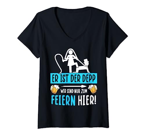 JGA - Camiseta para hombre (despedida de soltero) Camiseta Cuello V