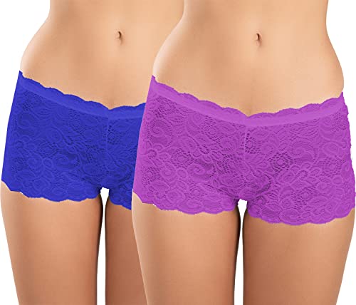 Image of FIMS - Fashion is my style Cotton Lycra Net Boy Short Panty for Womens, Mid Rise, Satin, Hipster Panties, Daily Use, Back and Front Coverage, Brief, See Main Image to Check How Many Panty You Will Get