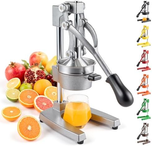 CO-Z Manual Citrus Juicer, Commercial Grade Cast Iron Orange Juic...