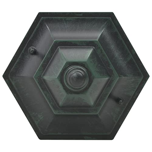 Lámpara de techo E27 verde oscuro con cable de 110cm, lámparas colgantes de aluminio pack 6 5