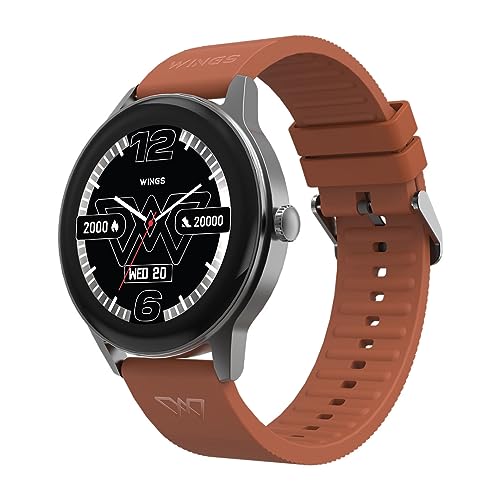 Image of Wings Platinum Smartwatch with 1.39 inch HD IPS Display 110+ Workout Modes, 200+ Watchface, powerful 260mah Battery, 7 Days Battery Life, advanced Bt 5.3 Calling 24 /7 Health Monitoring, Ai Voice Assistant