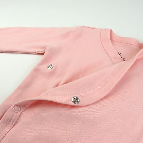 Image of HonestBaby Baby 3-Pack Organic Cotton Long Sleeve Side-snap Kimono Bodysuits