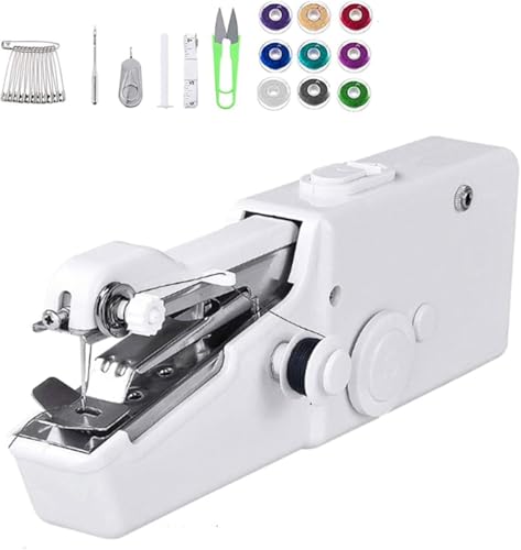 Imagen de Máquina de coser a mano mini portátil eléctrica con 2 velocidades y USB