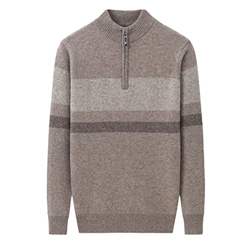 Pull col zippé mi-haut chaud homme Kelsiop contre le froid de l'hiver