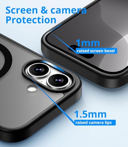 Image of EGOTUDE Frosted Case for iPhone (iPhone 16 Plus) Black