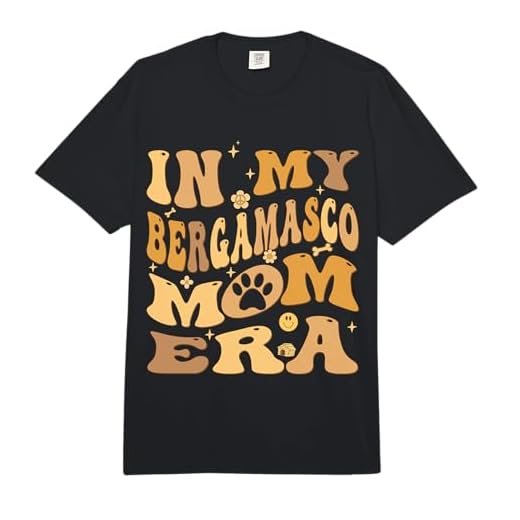 in My Bergamasco Mom Era Groovy Bergamasco Shepherd Dog Comfort Colors Adult Heavyweight T-Shirt