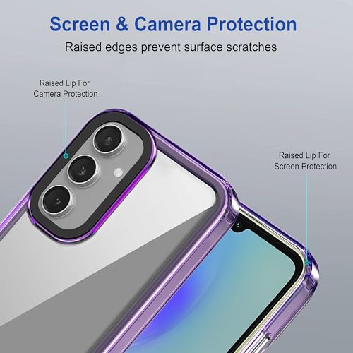 Image of Zapcase Back Case Cover for Samsung Galaxy A05s | Compatible for Samsung Galaxy A05s Back Cover | Case Cover with Camera Protection | (TPU + PC | Translucent Purple)