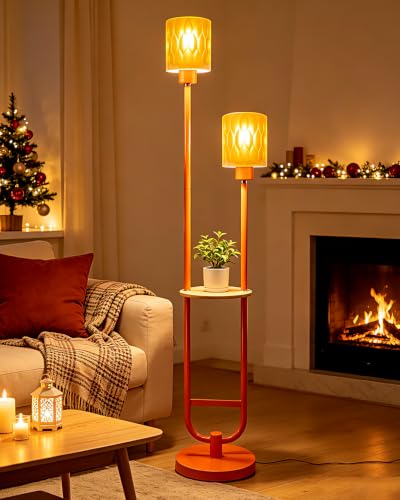 Image of Lightdot Globe Floor Lamp with LED Bulbs Included, Dimmable Floor Lamps,Unique Modern Standing Tall Lamp for Bedroom Living Room /Sofa Beside /Corner Decor-Gold