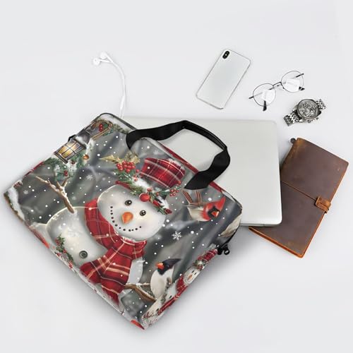 Maletín para portátil con diseño de muñeco de nieve miniatura 7