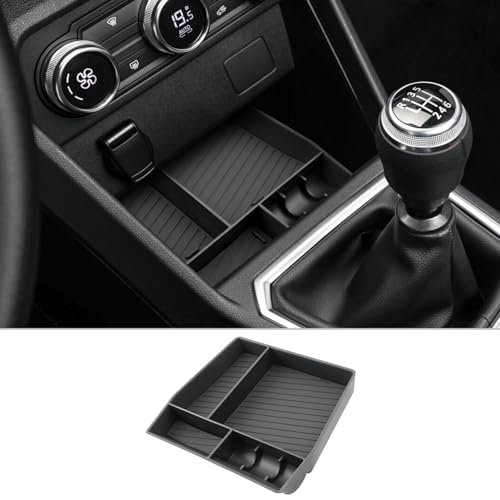 CDEFG Kompatibel mit Dacia Sandero 3/Stepway 3/Jogger 2022-2025 2026 Mittelkonsole Organizer Aufbewahrungsbox Center Console Organizer Tray Handschuhfach Sandero Stepway 3 Zubehör