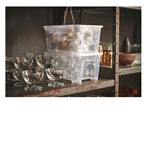 Ikea Tssp Box, Transparent, 28X19X14 Cm (Pack Of 2) #TOP4