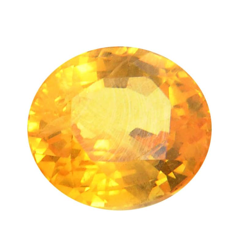Saphir jaune naturel de 7,50 carats, une gemme d'exception pour haute joaillerie