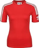 adidas logo adidas Tight tee Camiseta de Manga Corta, Mujer, Rojo (Lush Red/White), 36