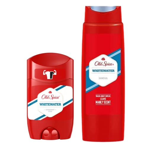 올드스파이스 화이트워터 데오도란트 스틱 50ML + 올드스파이스 화이트워터 샤워젤 400ML 번들 선물세트